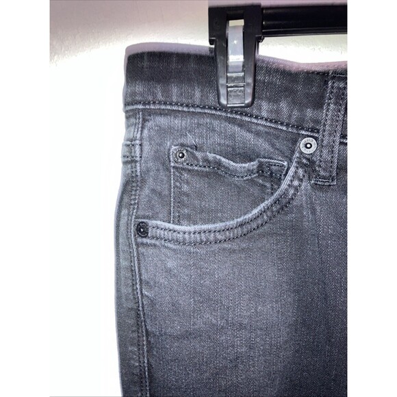 Torrid Jeans 10 R Black Premium Sky high Skinny Distressed Torn Minimalist - Picture 2 of 7